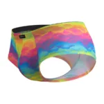 91283 Rainbow Printed Microfiber Briefs Color Cloud Size XL - Image 7