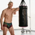 91283 Rainbow Printed Microfiber Briefs Color Labyrinth Size L - Image 4