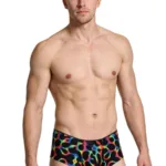 91283 Rainbow Printed Microfiber Briefs Color Mushroom Size L