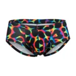 91283 Rainbow Printed Microfiber Briefs Color Mushroom Size XL - Image 5