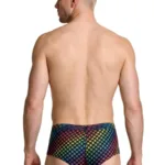 Alternative view of 91283 Rainbow Printed Microfiber Briefs Color Paw print Size L