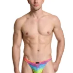 91284 Printed Microfiber Thongs Color Cloud Size L