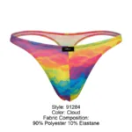91284 Printed Microfiber Thongs Color Cloud Size L - Image 9