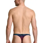 Alternative view of 91284 Printed Microfiber Thongs Color Labyrinth Size L