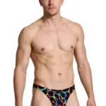 91284 Printed Microfiber Thongs Color Mushroom Size L