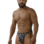 91284 Printed Microfiber Thongs Color Mushroom Size M - Image 3