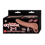 The Great Extender 2 in 1 7" Extender & Masturbator Brown
