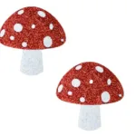 Almost Emoji Sparkly Red Shroom Nipple Cover Pasties