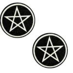 Wicca Black Glitter Nipple Cover Pasties
