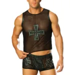 Elegant Moments - Mesh tank top - Black - L