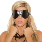Elegant Moments - Leather blindfold - Black - One Size - Style EM-L9439
