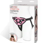 Pink Velvet Strap-on Harness