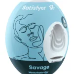 Satisfyer Masturbator Egg - Savage - Blue