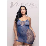 When Stars Align Rhinestone Halter Dress - Queen - Blue