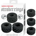 Super Stretchy Stroker Rings Black