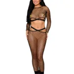 Bralette and Maxi Skirt Dmnd - One Size - Black - Style DG-0526BKOS
